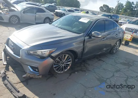 2019 Infiniti Q50 3.0T Luxe z USA, uszkodzony, nr VIN JN1EV7AP3KM543143
